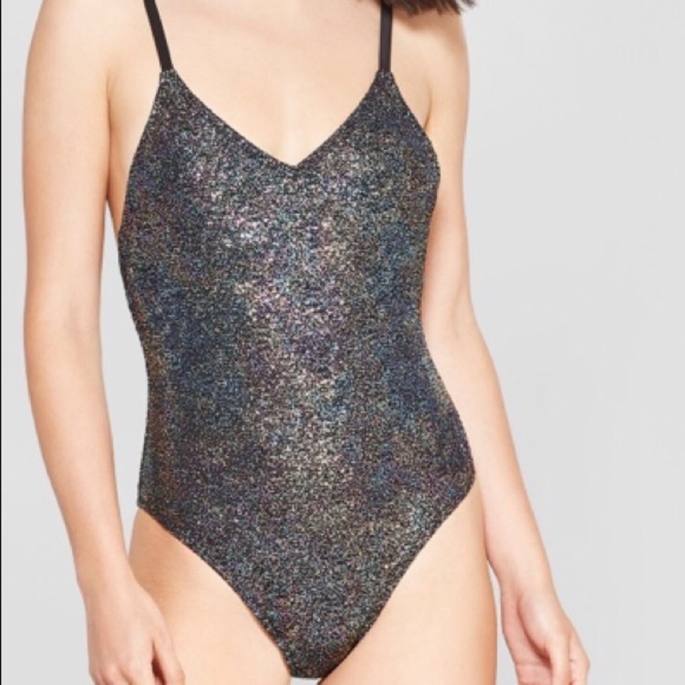 Xhilaration glittery one piece swim!